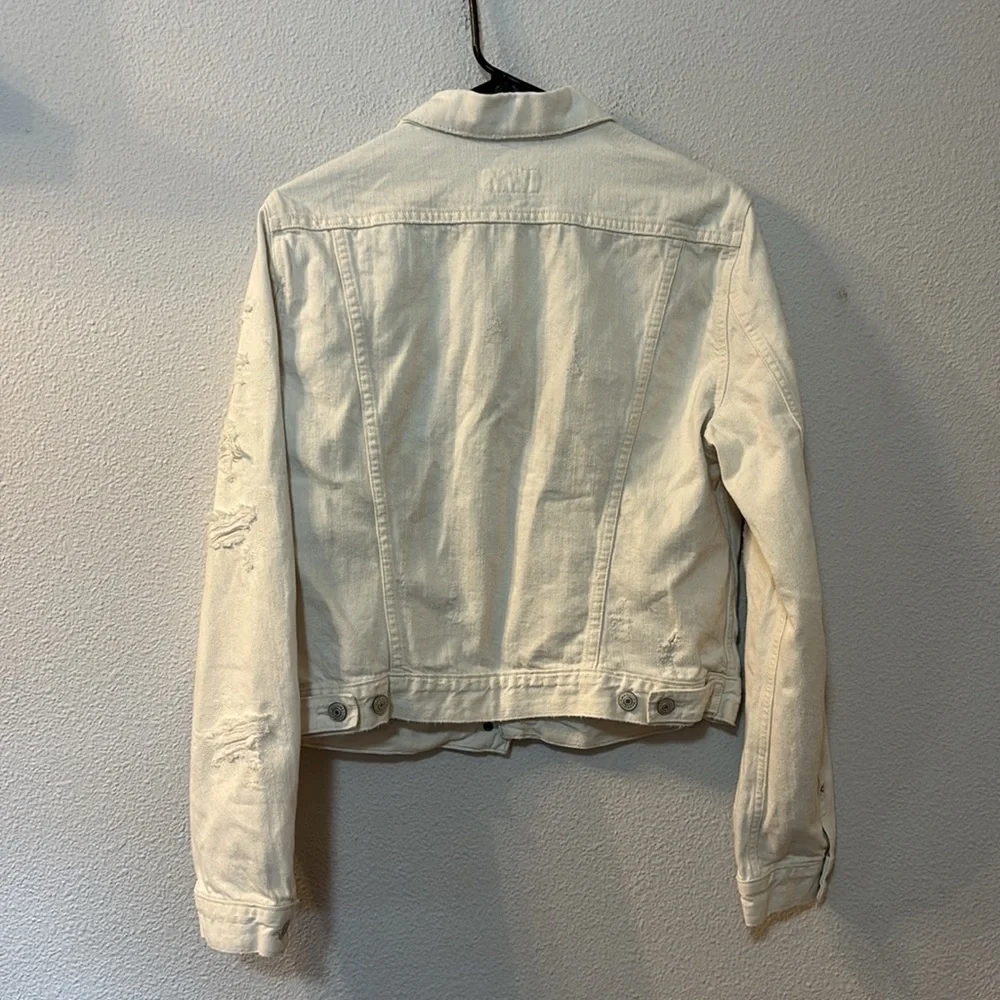 Ralph Lauren Denim & Supply Cream Lightweight Denim Jacket - Picture 5 of 5